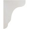 Ekena Millwork 1 3/4"W x 8 1/2"D x 11"H Plymouth Wood Vintage Decor Bracket, Chalk Dust White BKTWD02X09X11PLWH - alternate 3